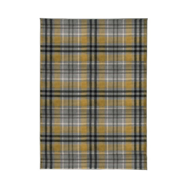 Žlto-sivý koberec Flair Rugs Highland, 200 x 290 cm