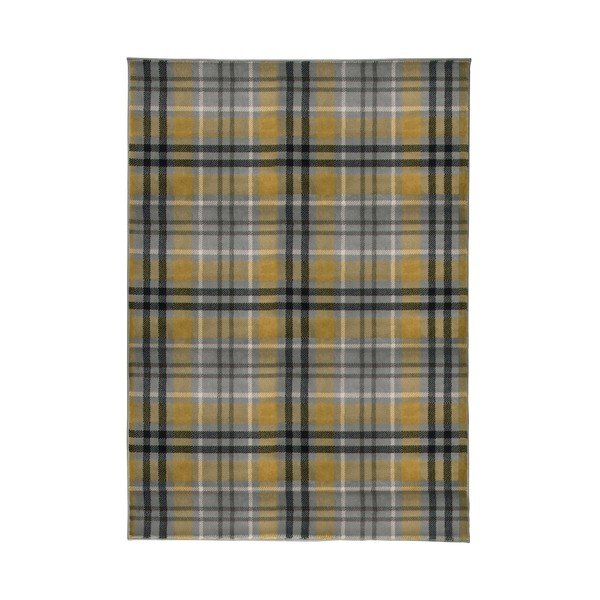 Žlto-sivý koberec Flair Rugs Highland, 200 x 290 cm
