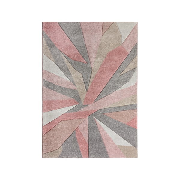 Ružový koberec Flair Rugs Shatter, 120 × 170 cm