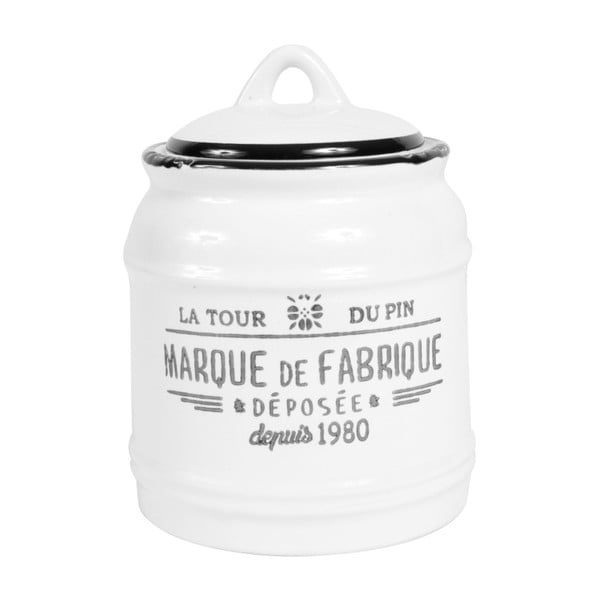 Biela dóza na korenie Comptoir de Famille Fabrique, 900 ml
