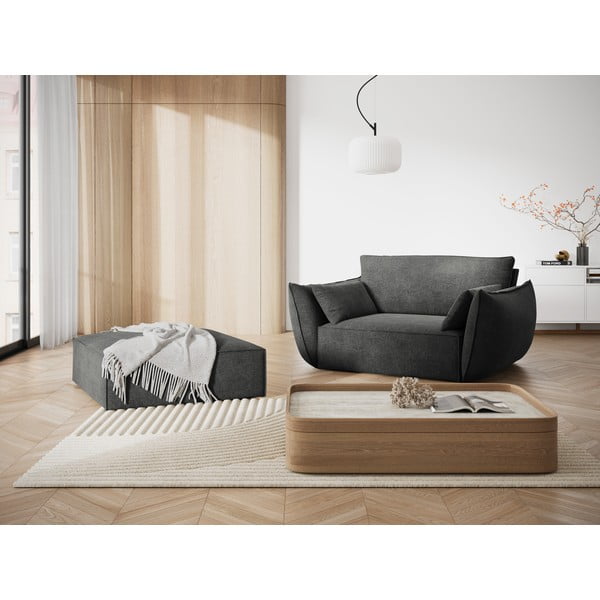 Sivé kreslo Vanda - Mazzini Sofas-image-1