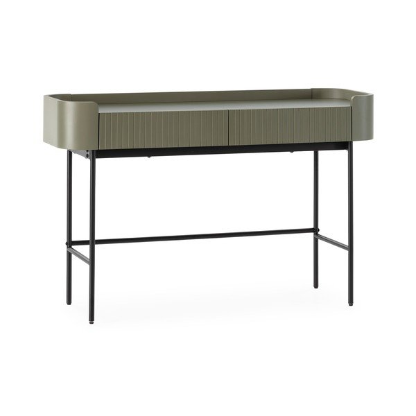 Khaki konzolový stolík 40x120 cm Willa – MOME-image-3