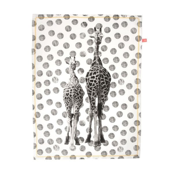 Kuchynská utierka Giraffes Dots, 50x70 cm