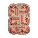 Ružový ručne tkaný vlnený koberec 140x200 cm Spiral Shaped  – Flair Rugs