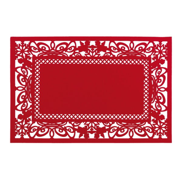 Červené prestieranie Clayre & Eef Holy Time, 45 x 30 cm