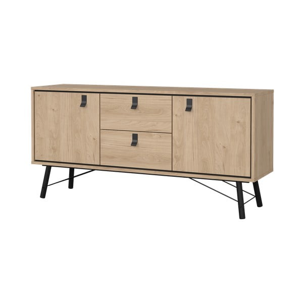 Komoda v dekore duba v prírodnej farbe 150x72x40 cm Ry – Tvilum-image-4