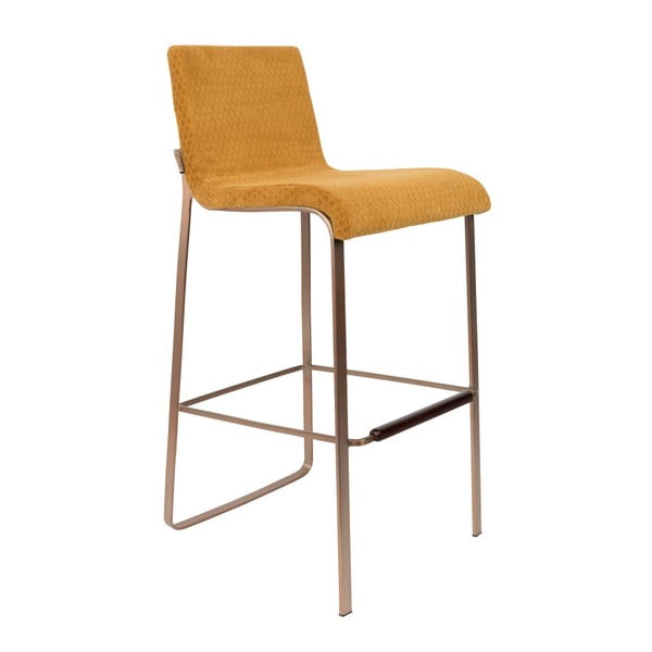 Žltá barová stolička Dutchbone Fiore, výška 100 cm