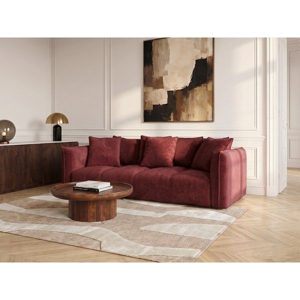 Červená ženilková pohovka Harlem – Bobochic Paris-image-1