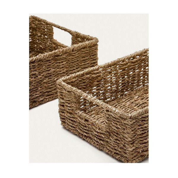 Košíky v súprave 2 ks z morskej trávy 36x27x10 cm Tossa – Kave Home-image-2