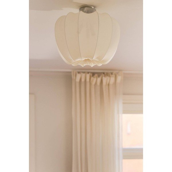 Krémovobiele látkové stropné svietidlo ø 50 cm Pion – Jotex-image-2