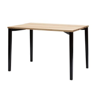 Čierny jedálenský stôl Ragaba TRIVENTI, 80 × 120 cm