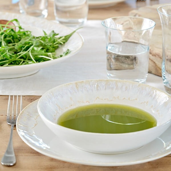 Biely tanier z kameniny ø 27 cm Taormina – Casafina-image-2