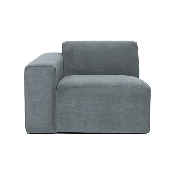 Sivý menčestrový modul pohovky (ľavý roh) Sting – Scandic