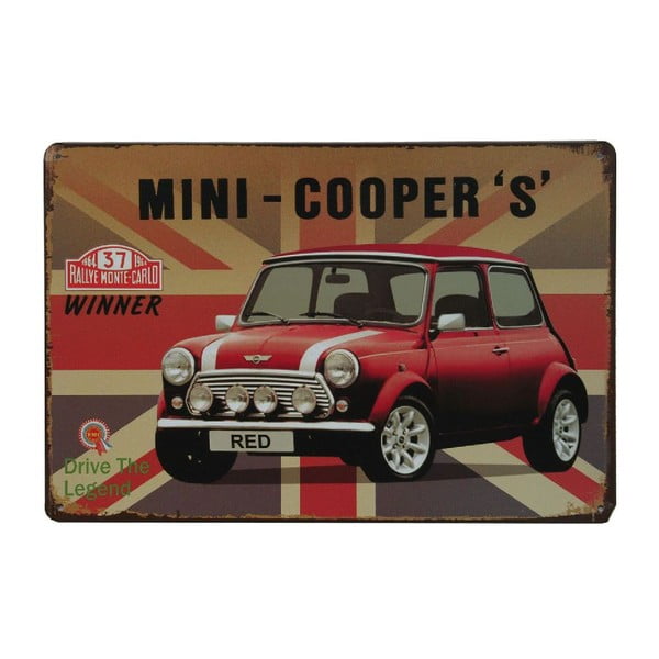 Ceduľa Mini Cooper, 20x30 cm