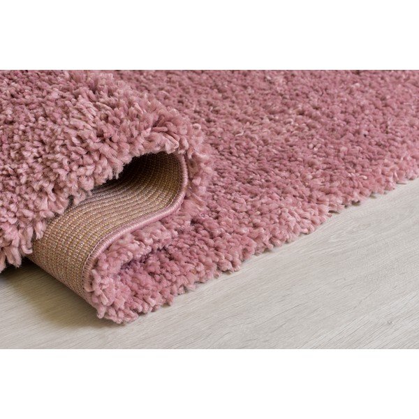 Tmavoružový koberec Flair Rugs Sparks, 60 x 110 cm-image-1