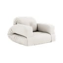 Rozkladacie kreslo so svetlobéžovým poťahom Karup Design Hippo Natural