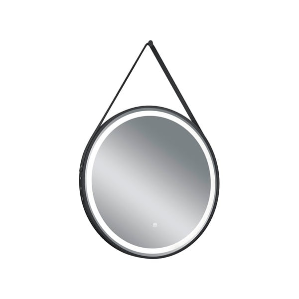 Nástenné zrkadlo s osvetlením ø 60 cm Fine – Mirrors and More-image-2