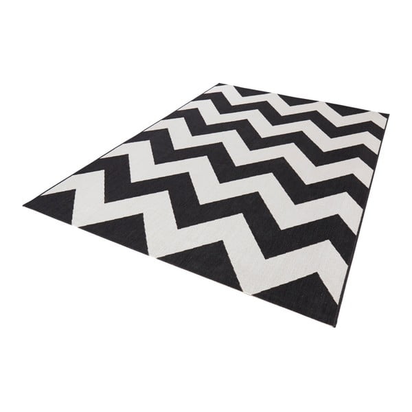 Čierno-biely koberec vhodný aj do exteriéru Unique, 120 × 170 cm-image-2