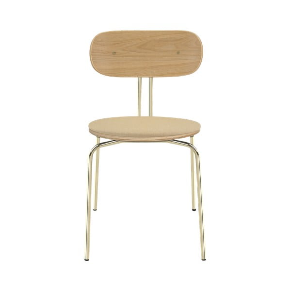 Jedálenská stolička v béžovo-zlatej farbe Curious – UMAGE-image-2