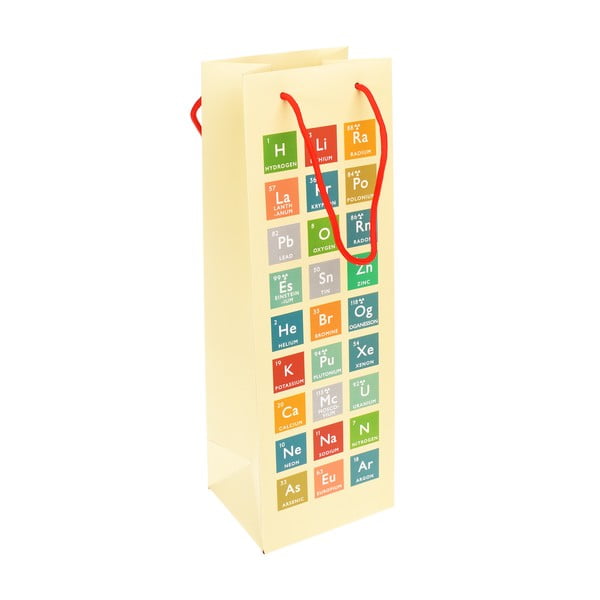 Darčeková taška na víno 12x36 cm Periodic Table - Rex London