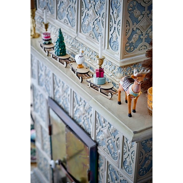 Polyresínový svietnik s vianočným motívom Dasher – Bloomingville-image-1