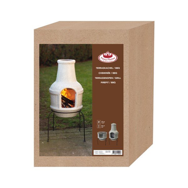 Keramické kozubové ohnisko na podstavci Esschert Design BBQ, malé-image-2