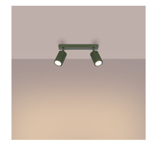 Zelené bodové svietidlo 6,5x30 cm Gleam – Sollux-image-2
