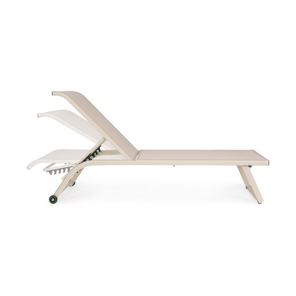 Kovové záhradné ležadlo v prírodnej farbe Taylor – Bizzotto-image-3