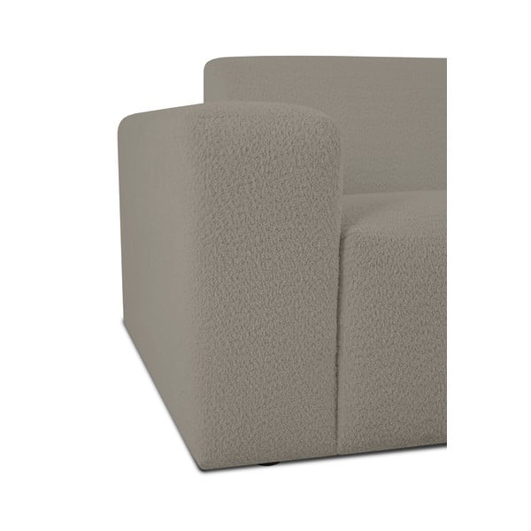 Svetlohnedá rohová pohovka z textílie buklé (pravý roh) Roxy – Scandic-image-4