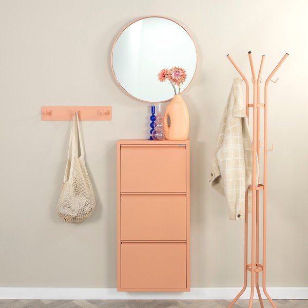 Kovový nástenný vešiak v lososovej farbe 50 cm Leatherman – Spinder Design-image-1