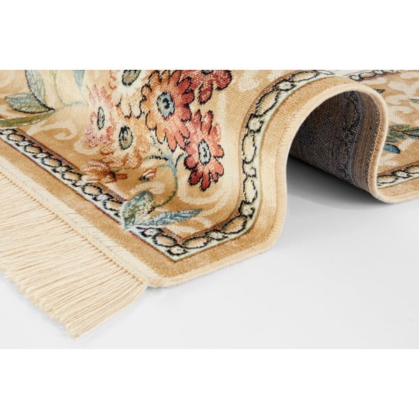 Béžový koberec z viskózy 95x140 cm Oriental – Nouristan-image-2