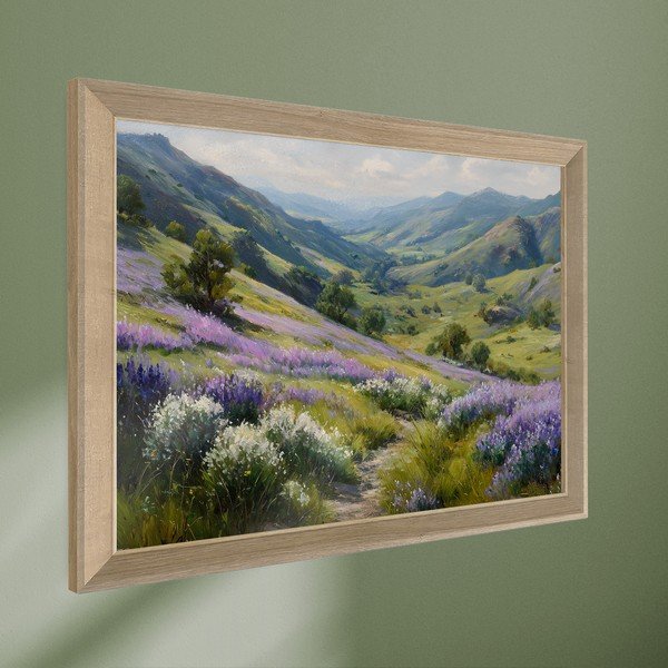 Tlačený obraz s rámom 75x56 cm Violet Hills – Styler-image-4