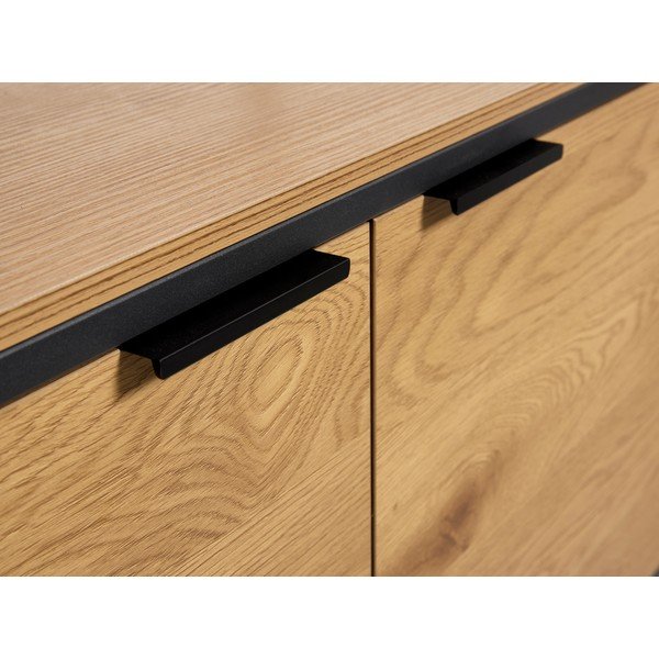 Knižnica v dekore duba v prírodnej farbe 90x190x40 cm Cesura – Unique Furniture-image-3