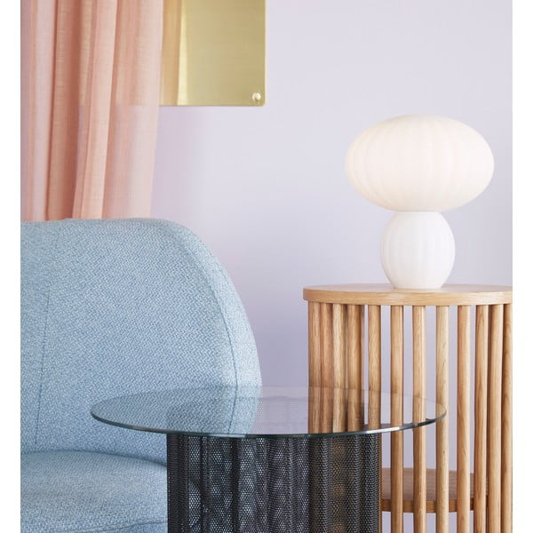 Konzolový stolík z dubového dreva Hübsch Folk, ø 35 cm-image-2