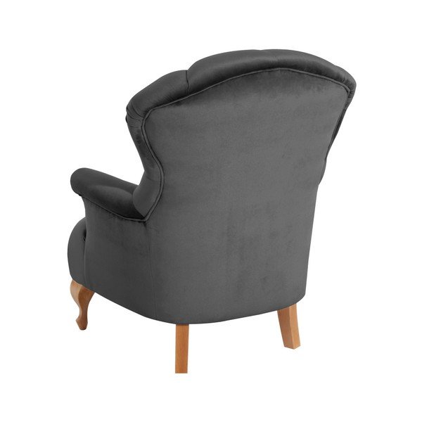 Antracitovosivé kreslo Max Winzer Camilla Velor-image-2