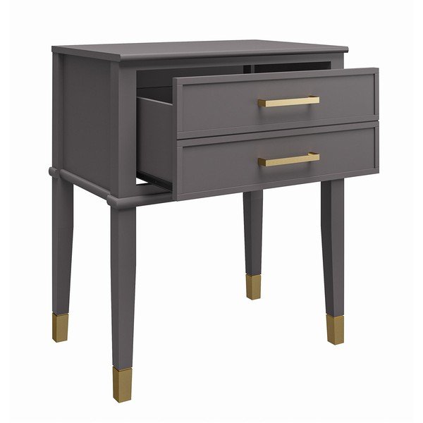 Tmavosivý nočný stolík Westerleigh – CosmoLiving by Cosmopolitan-image-3