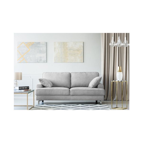 Sivobiela trojmiestna pohovka Kooko Home Rumba-image-1