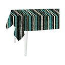 Čierny obrus Mike & Co. NEW YORK Jungle Stripes, 300 x 140 cm