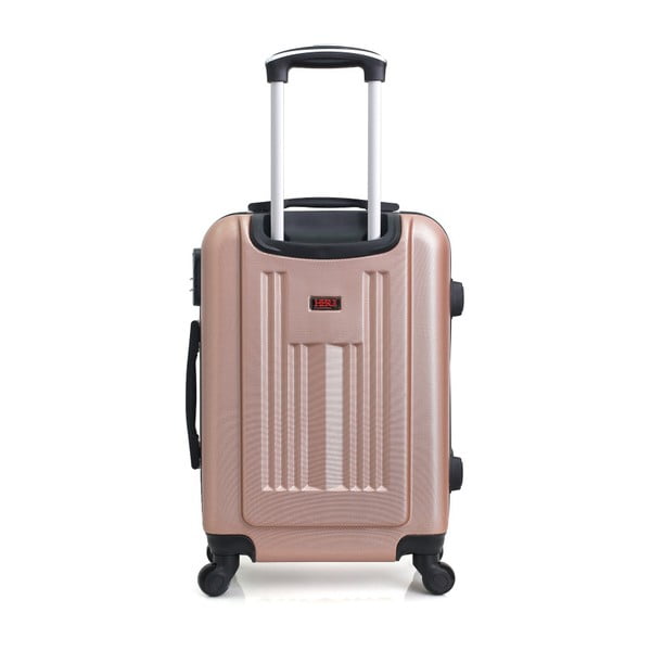 Cestovný kufor vo farbe ružového zlata na kolieskach Hero Lipari, 37 l-image-2