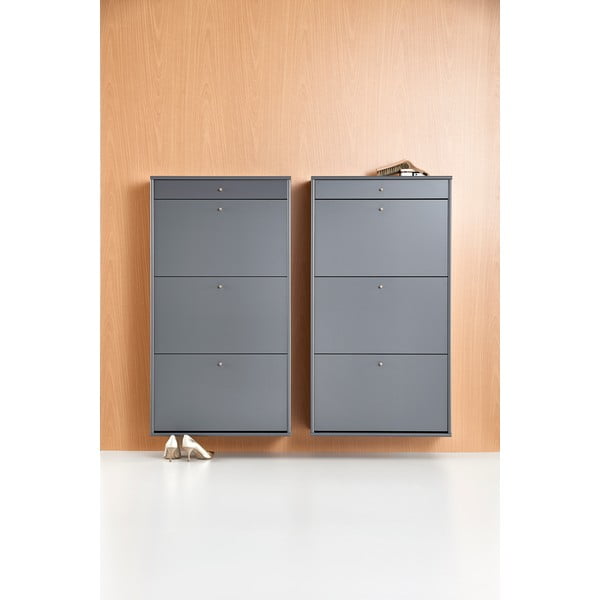 Sivá výklopná skrinka na topánky Mistral - Hammel Furniture-image-3