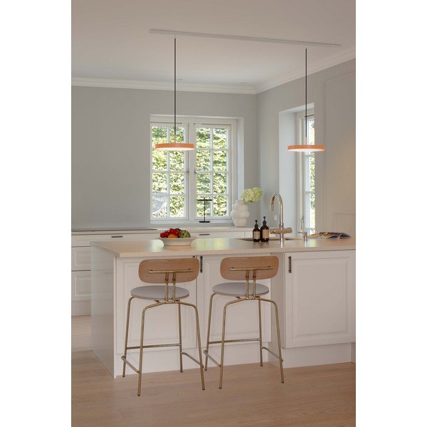 Oranžové kovové LED stmievateľné závesné svietidlo s kovovým tienidlom ø 31 cm Asteria Plus – UMAGE-image-3