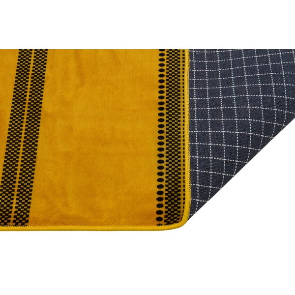 Žltý umývateľný koberec behúň 200x80 cm - Vitaus-image-2