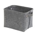 Sivý plstený úložný košík Compactor Felt Basket, 29 x 24 cm