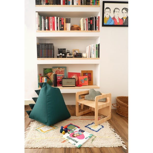 Zelený detský sedací vak Dinosaur – Little Nice Things-image-1