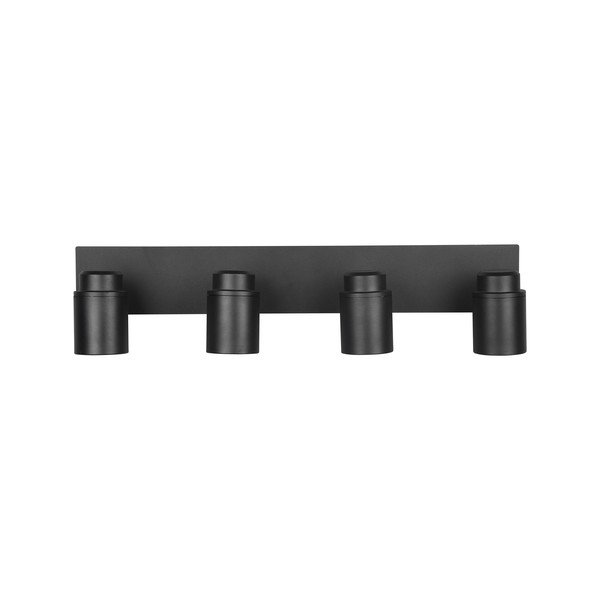 Matne čierne kovové bodové svietidlo 19x52 cm Angelo - Trio-image-4