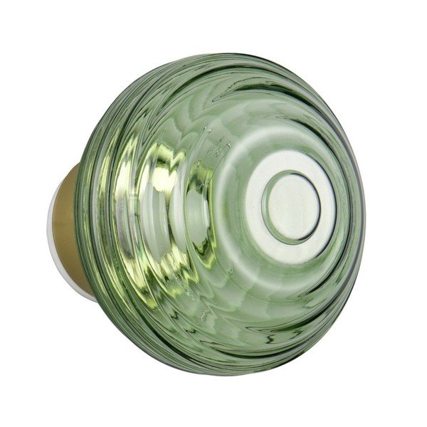 Zelené sklenené LED nástenné svietidlo na USB ø 15,5 cm Earl – Reality