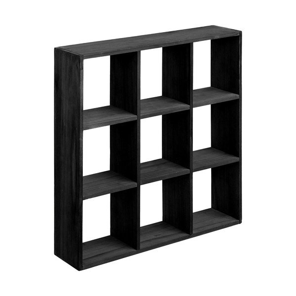 Čierna poschodová polica z borovicového dreva 46 cm Moss – House Nordic