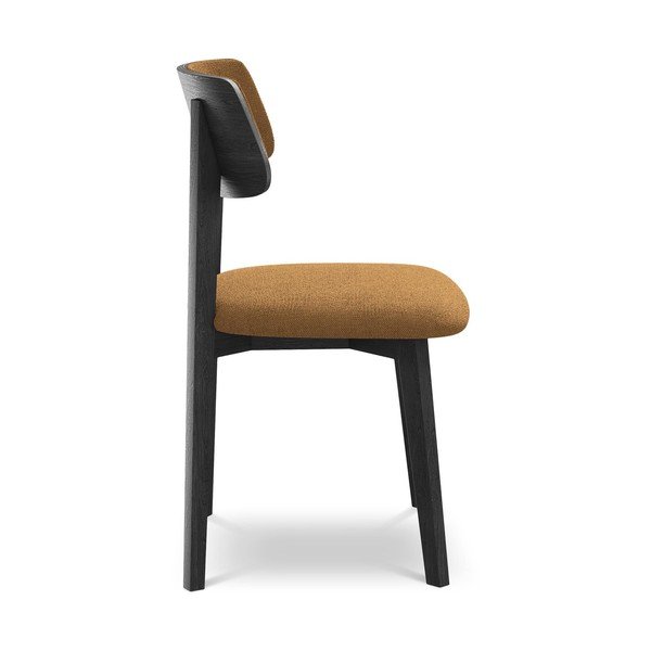 Jedálenská stolička z masívneho dreva v terakotovej farbe Niu – Makamii-image-2