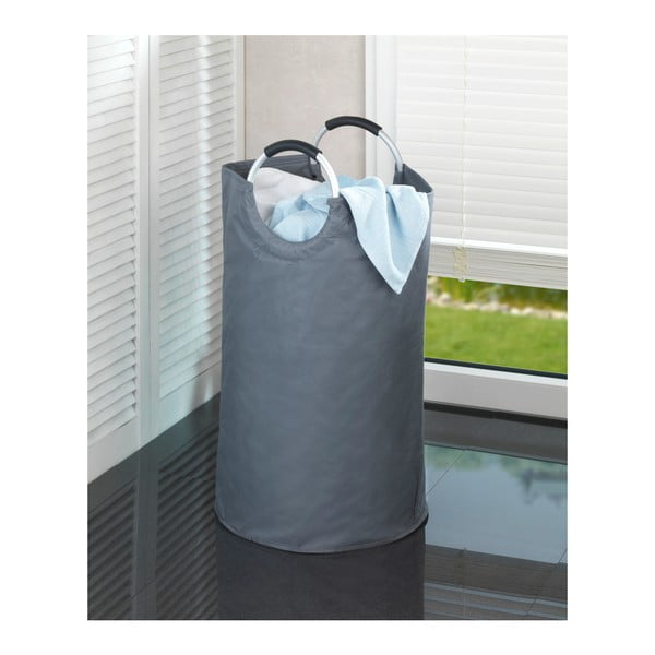 Sivý textilný odpadkový kôš na triedený odpad 69 l Jumbo – Wenko-image-1