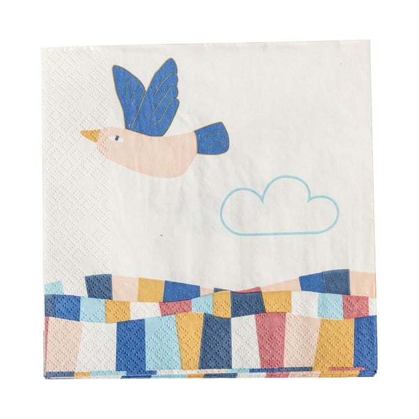 Papierové obrúsky v súprave 20 ks 33x33 cm Colorine – Bloomingville Mini